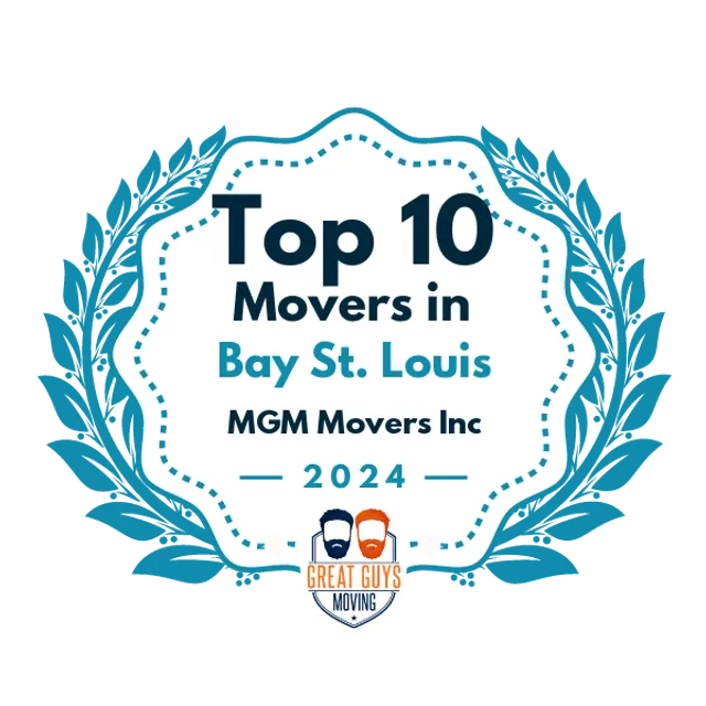 Top 10 Movers in New Orleans, LA 2024 award