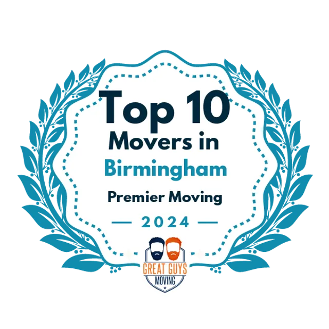 Top 10 Movers in Birmingham, AL 2024 award