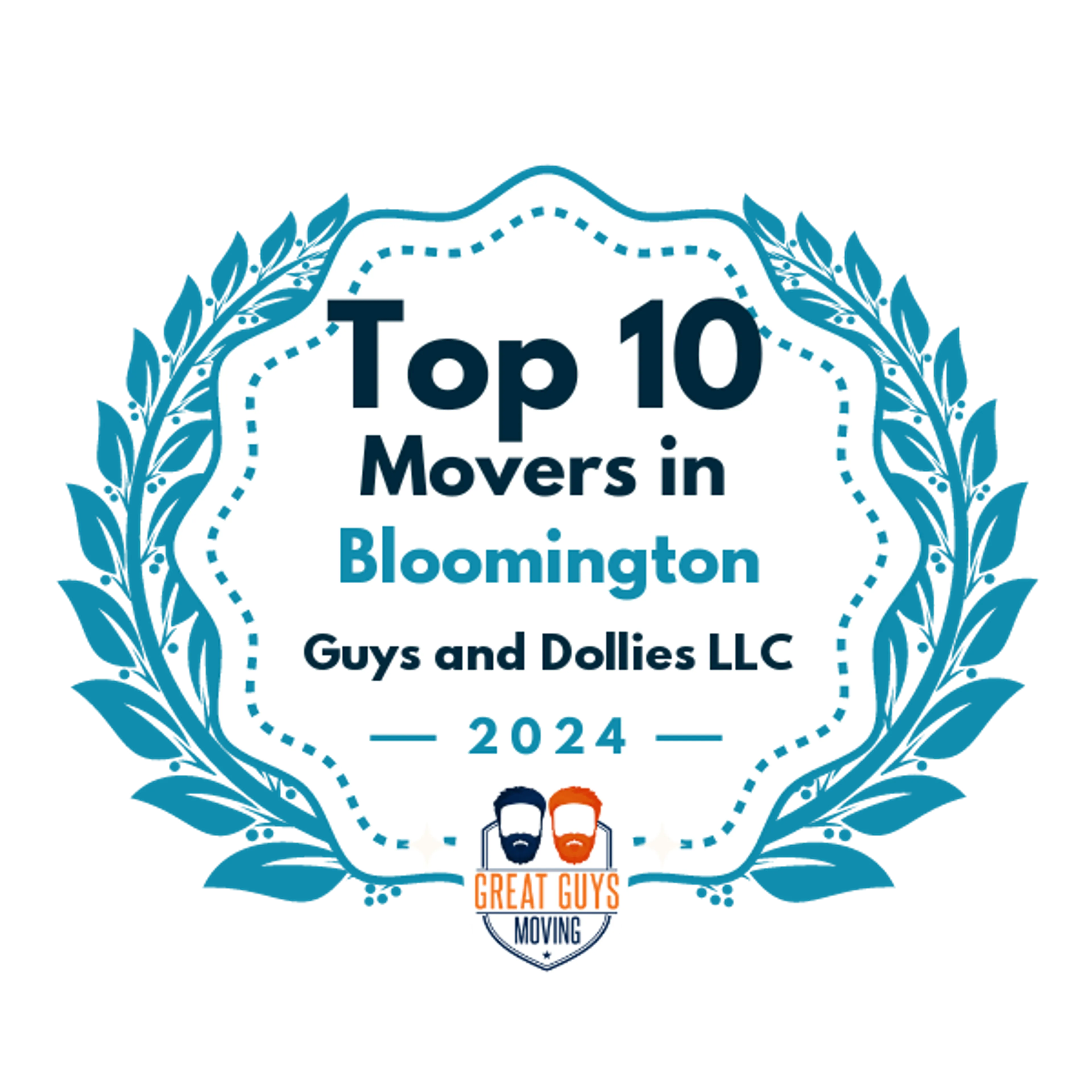 Top 10 Movers in Bloomington, IN 2024 award