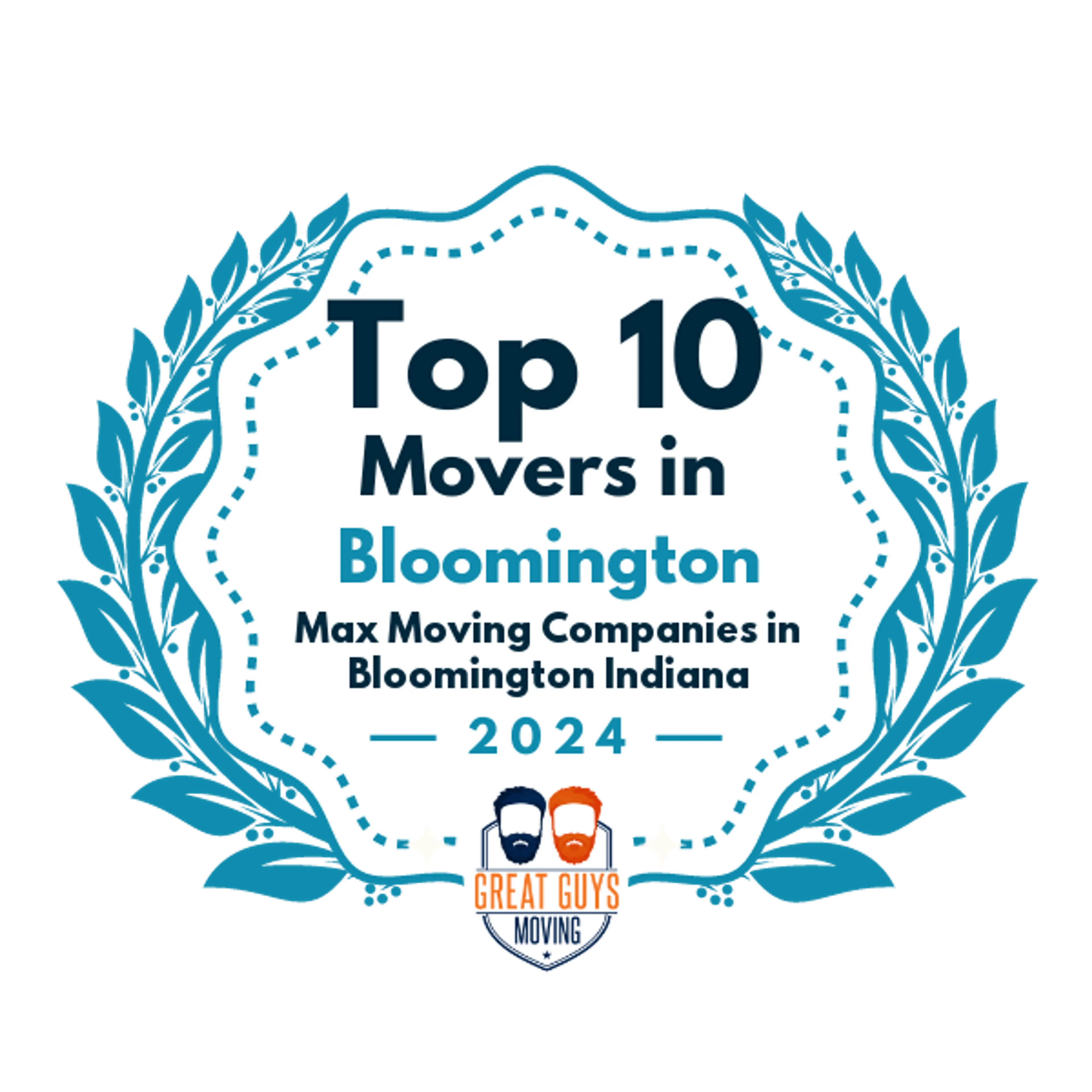 Top 10 Movers in Bloomington, IN 2024 award