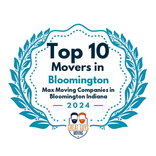 Top 10 Movers in Bloomington, IN 2024 award