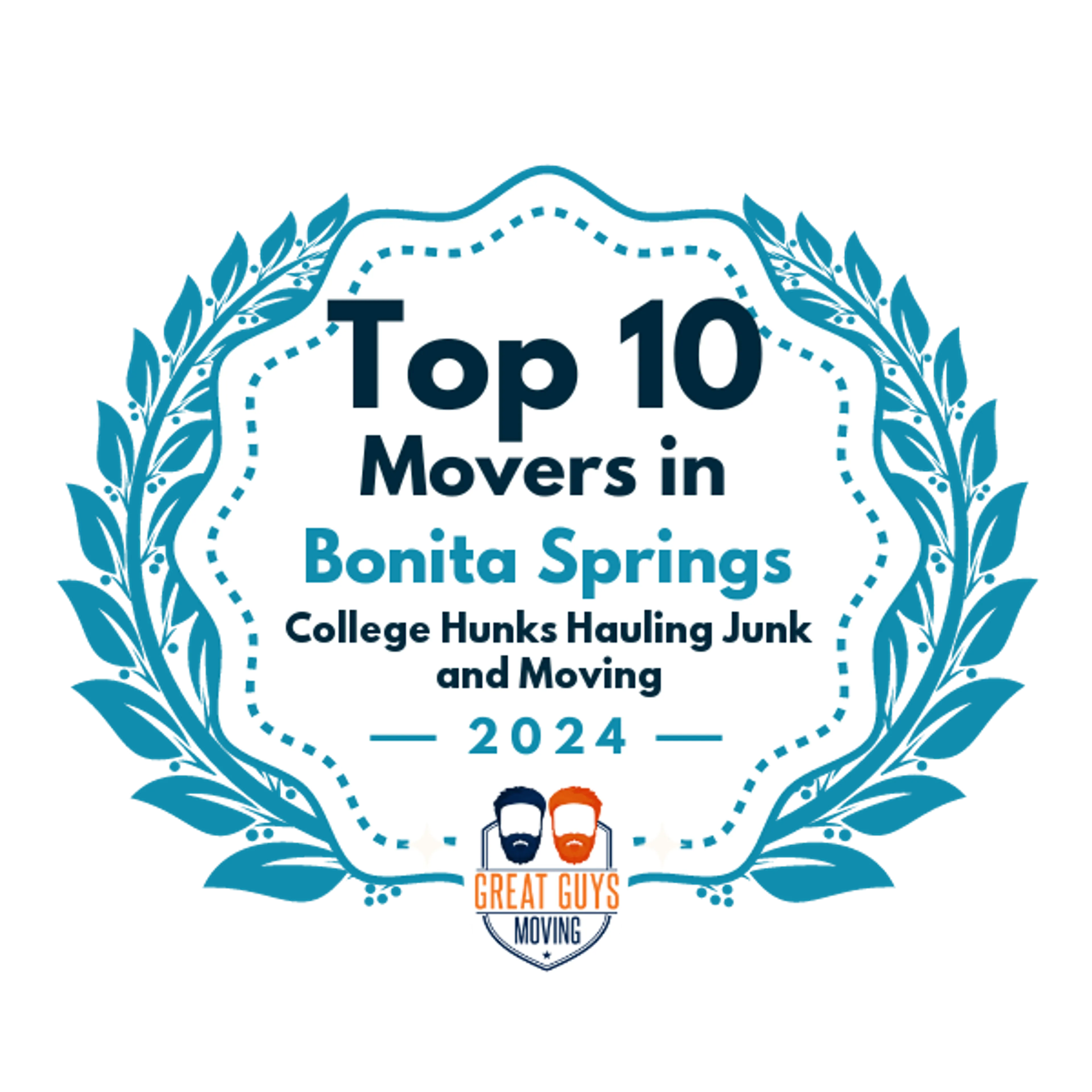 Top 10 Movers in Bonita Springs, FL 2024 award