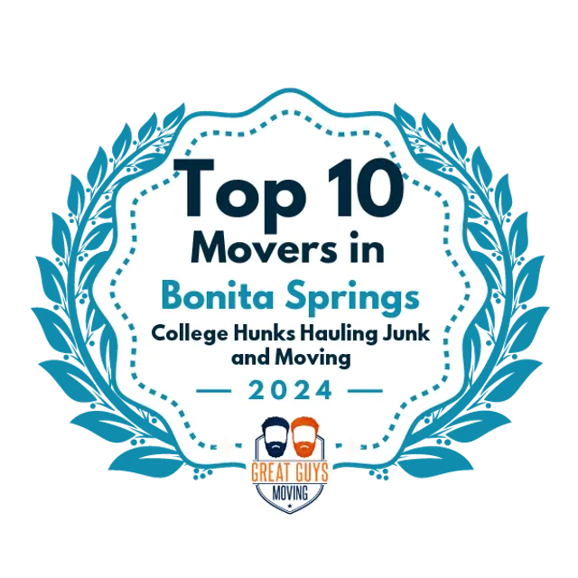 Top 10 Movers in Bonita Springs, FL 2024 award