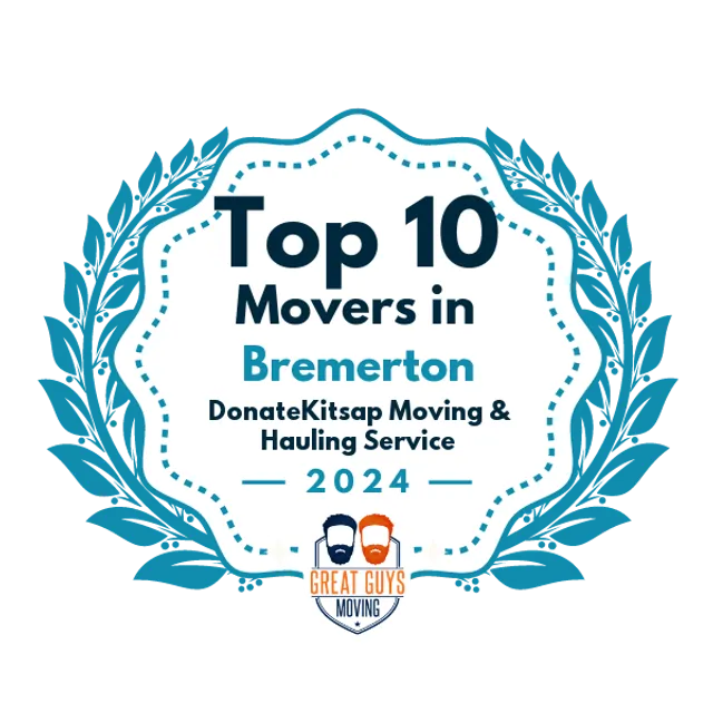 Top 10 Movers in Bremerton, WA 2024 award