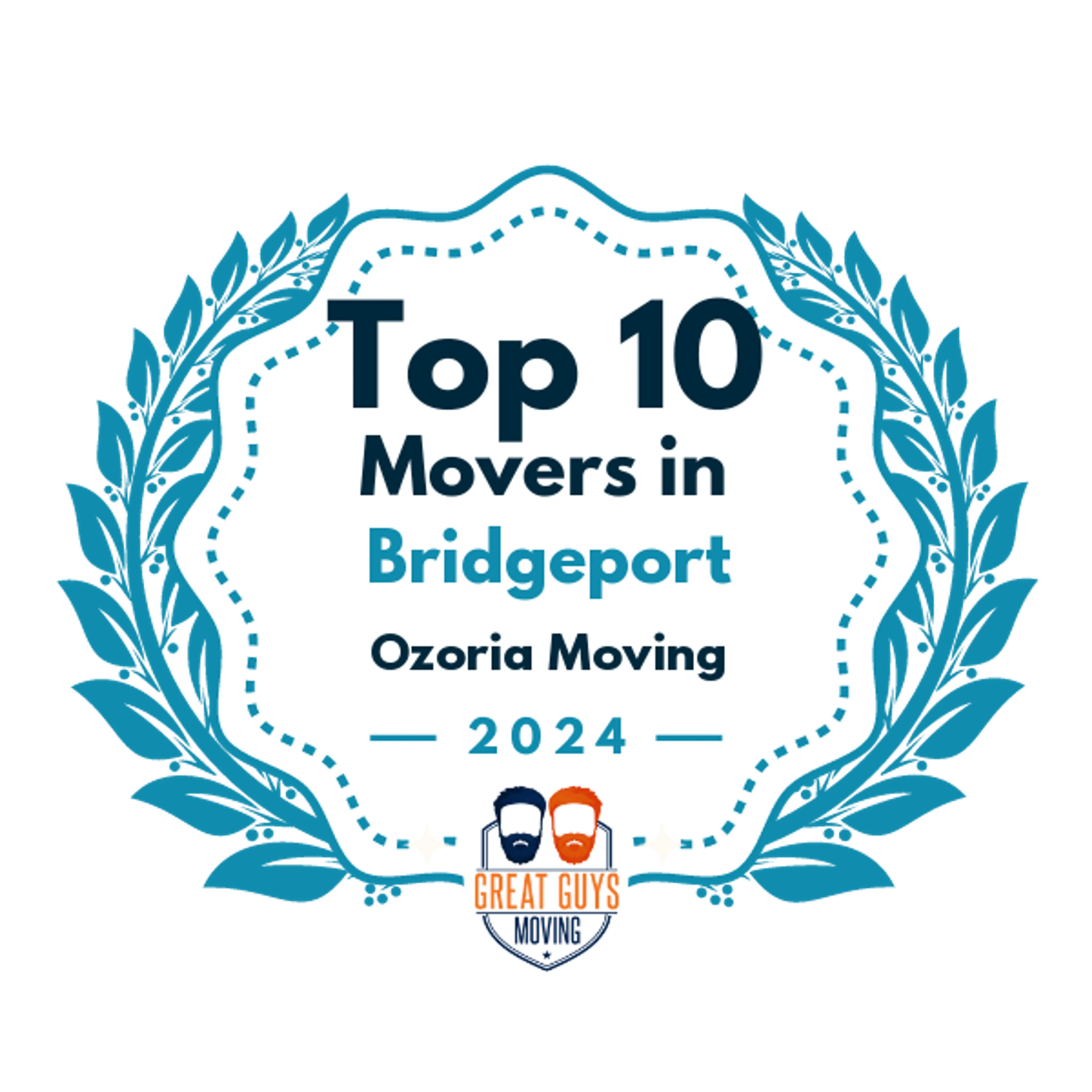 Top 10 Movers in Bridgeport, CT 2024 award