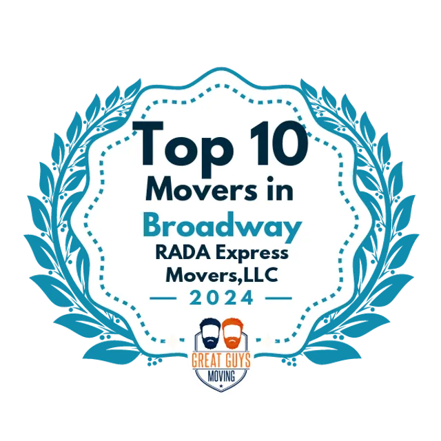 Top 10 Movers in Alexandria, VA 2024 award