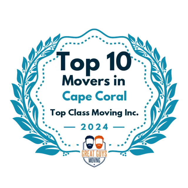 Top 10 Movers in Cape Coral, FL 2024 award