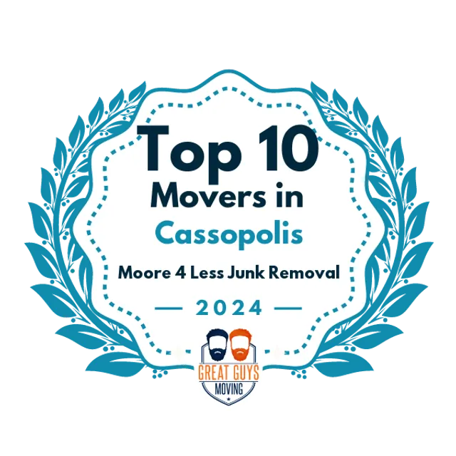 Top 10 Movers in Cassopolis, MI 2024 award