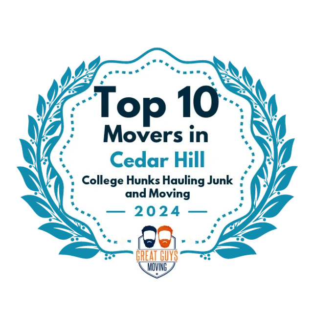 Top 10 Movers in Cedar Hill, TX 2024 award