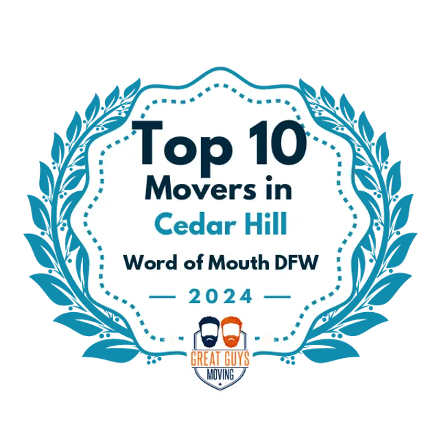 Top 10 Movers in Arlington, TX 2024 award