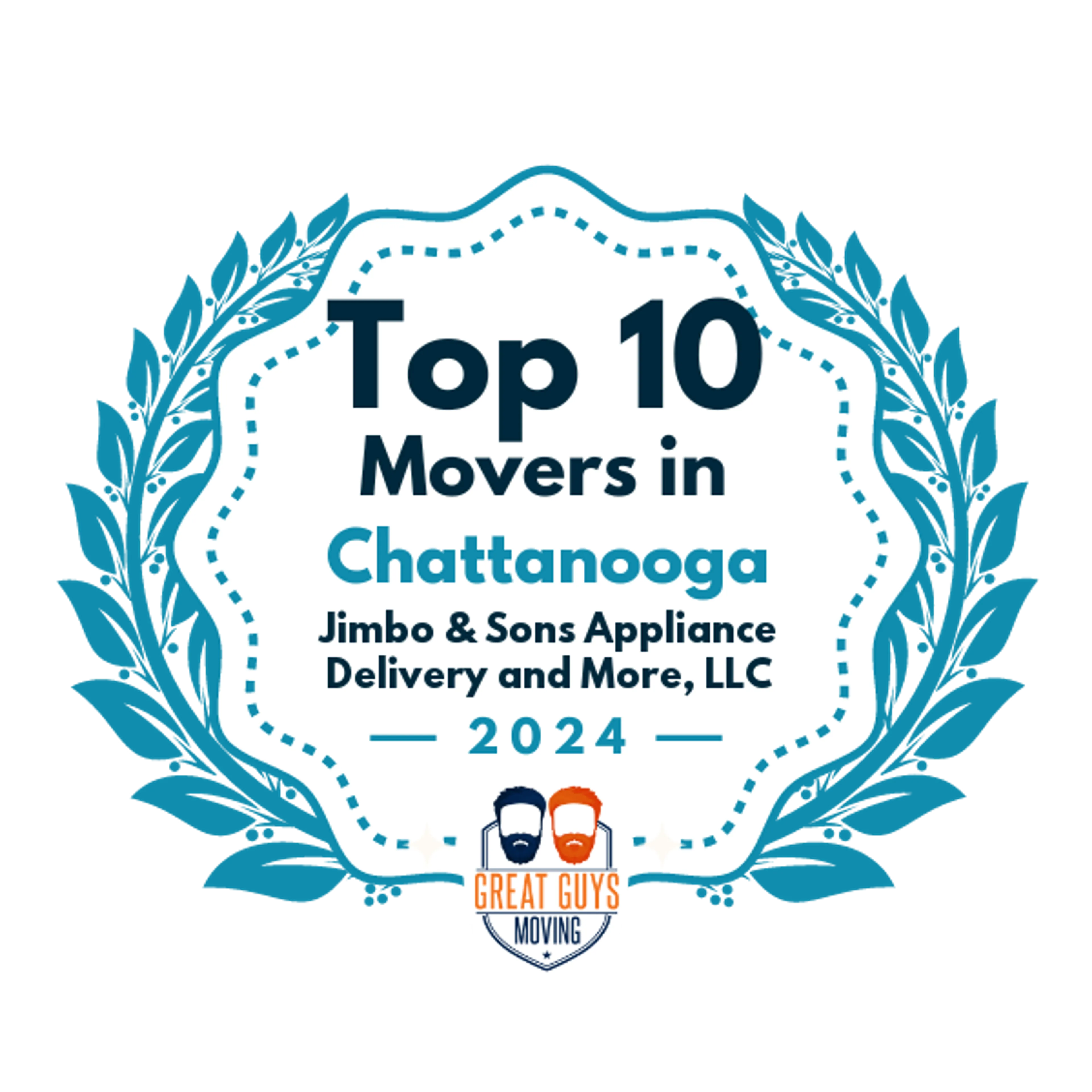 Top 10 Movers in Chattanooga, TN 2024 award