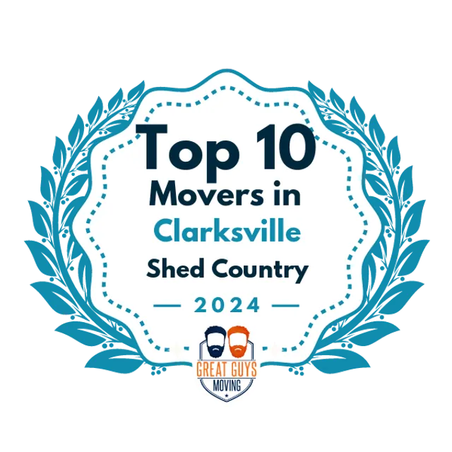 Top 10 Movers in Clarksville, TN 2024 award