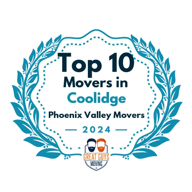 Top 10 Movers in Phoenix, AZ 2024 award