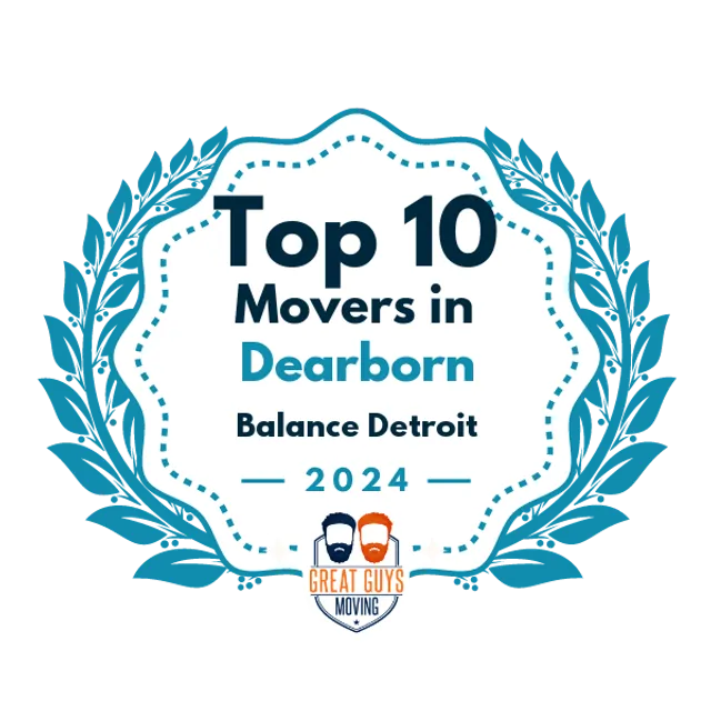 Top 10 Movers in Detroit, MI 2024 award