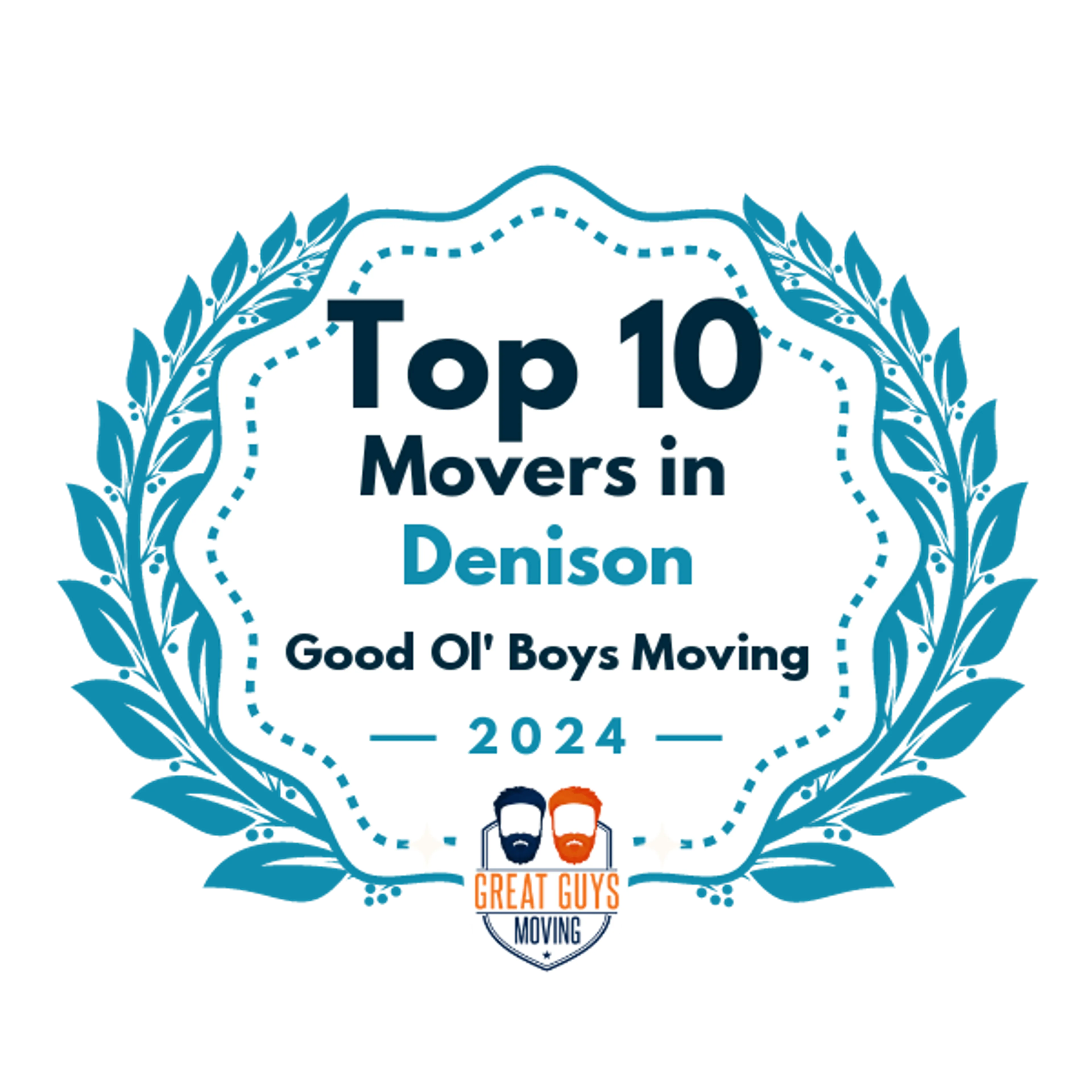 Top 10 Movers in Denison, TX 2024 award