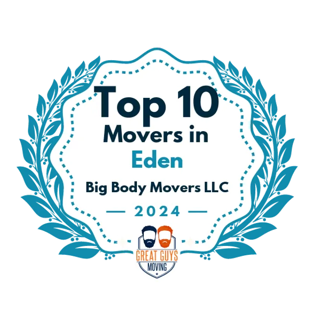 Top 10 Movers in Eden, NC 2024 award