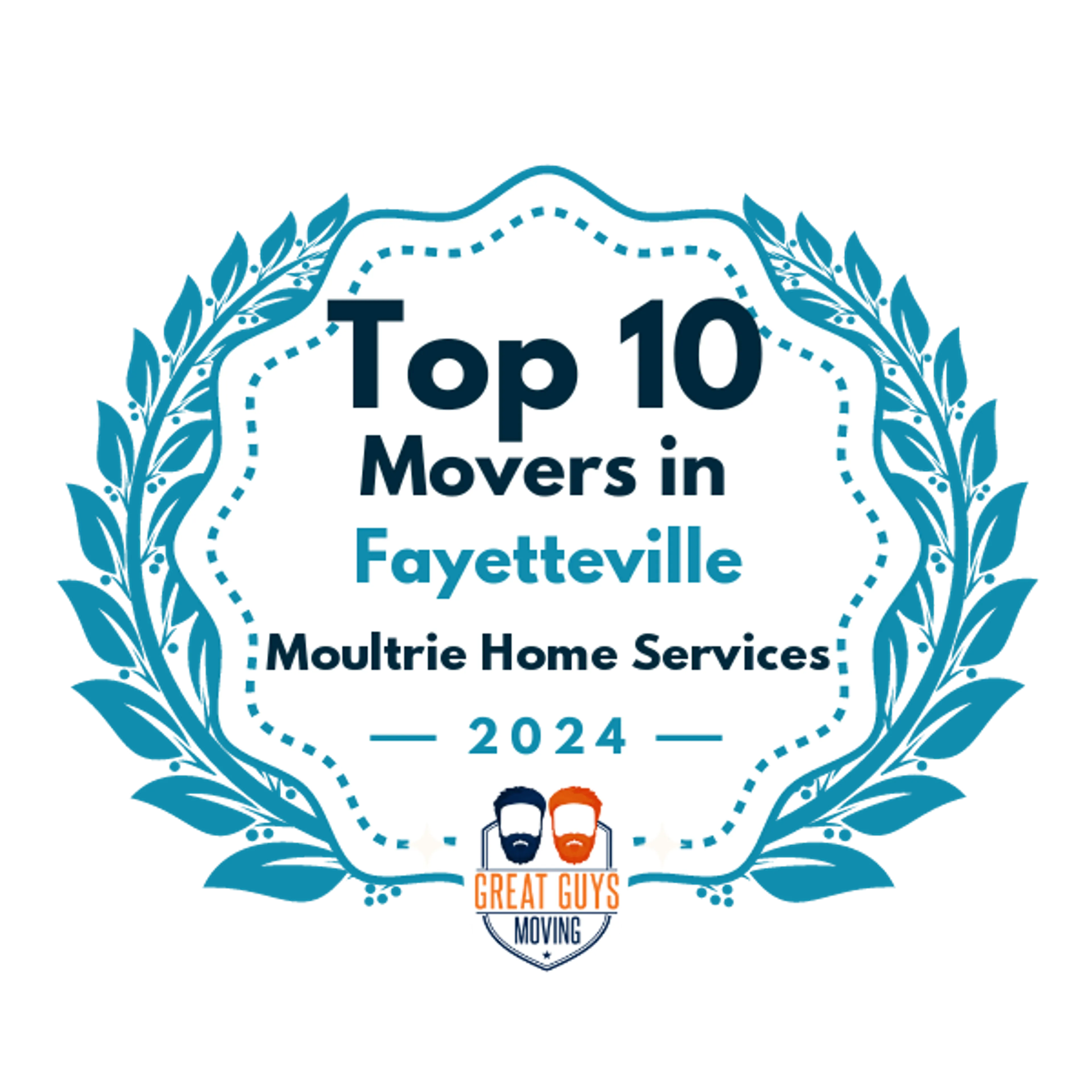 Top 10 Movers in Fayetteville, NC 2024 award