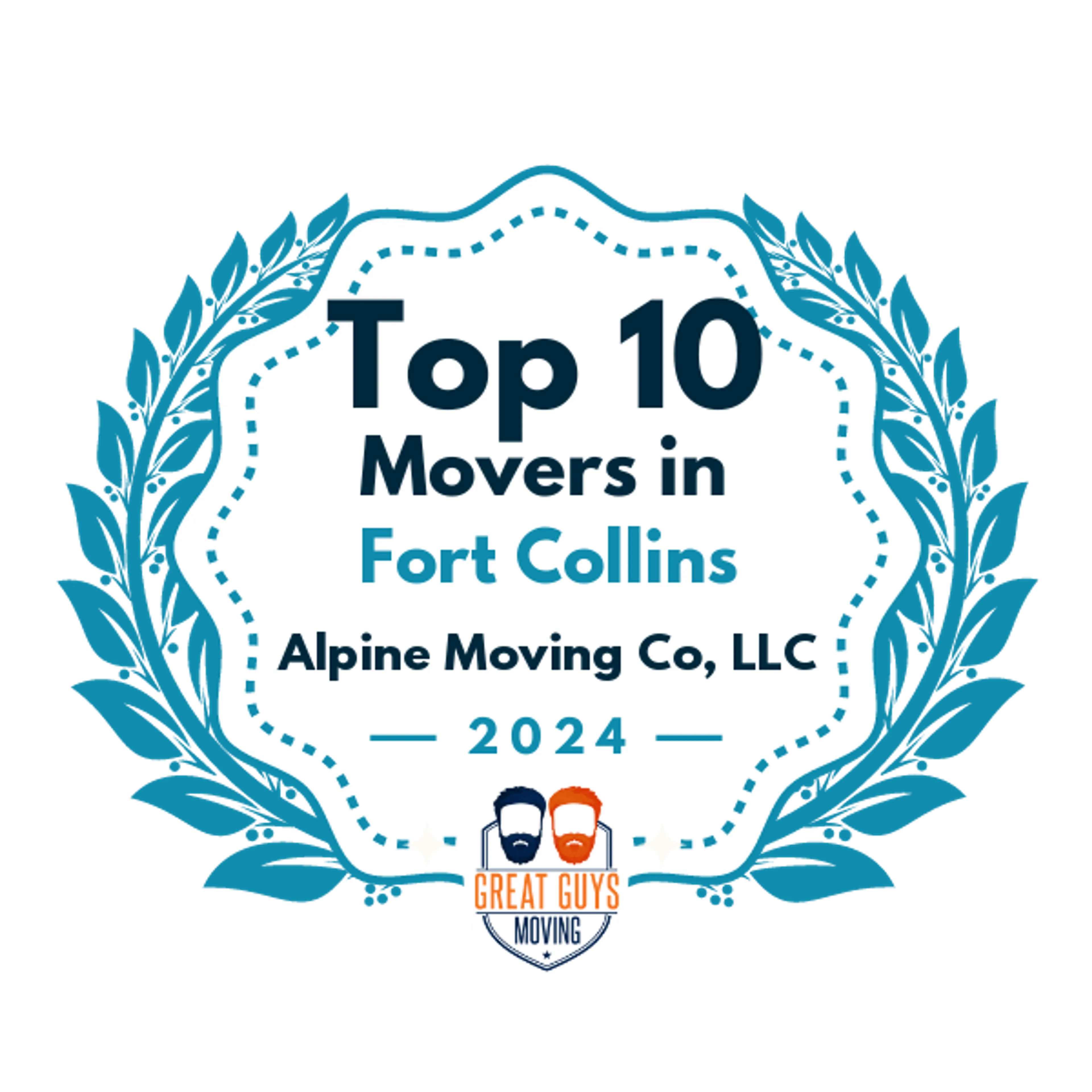 Top 10 Movers in Fort Collins, CO 2024 award