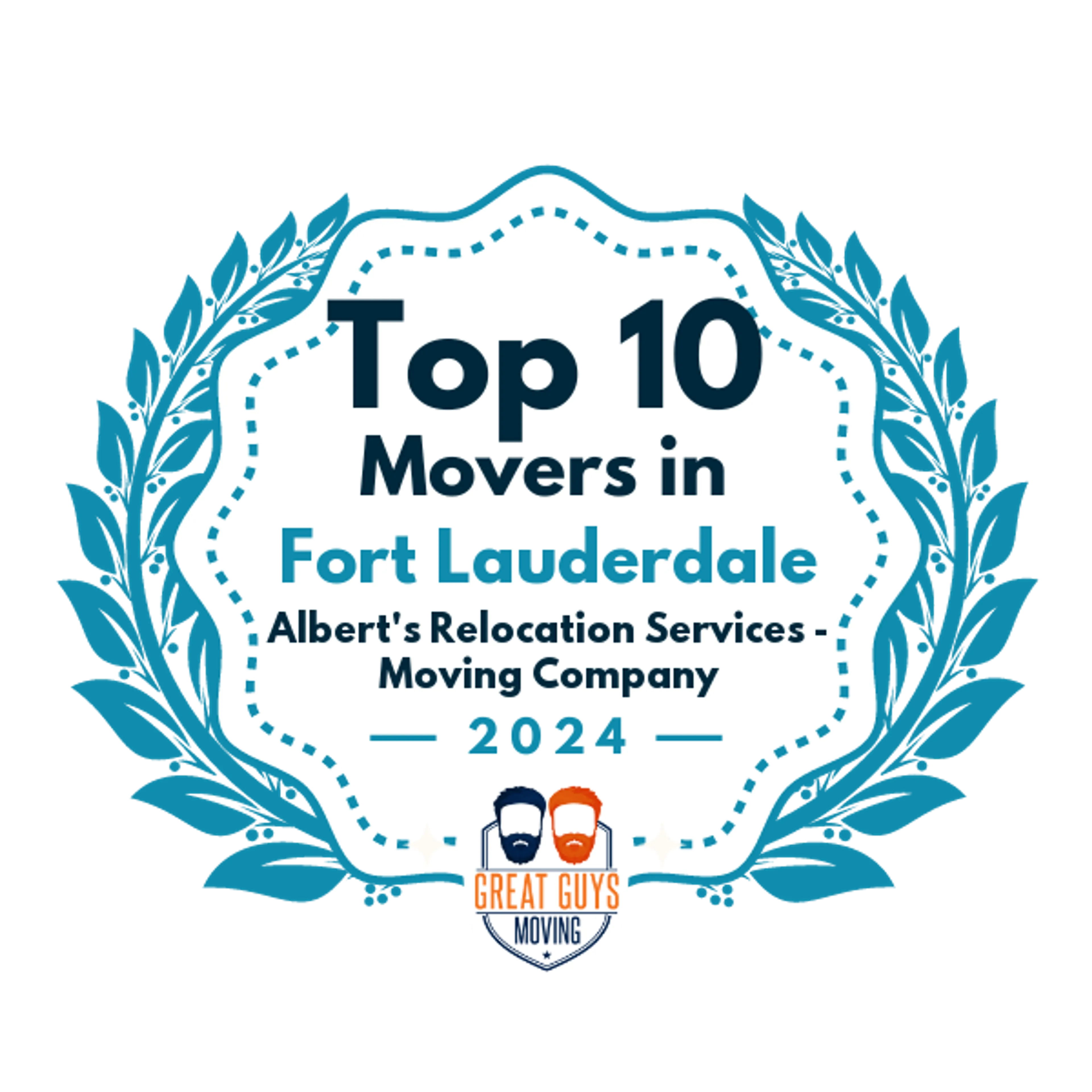 Top 10 Movers in Fort Lauderdale, FL 2024 award