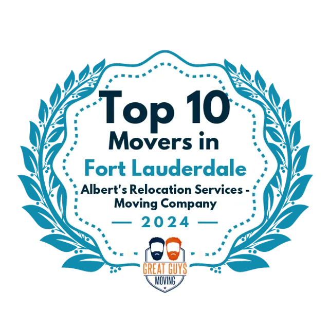 Top 10 Movers in Fort Lauderdale, FL 2024 award