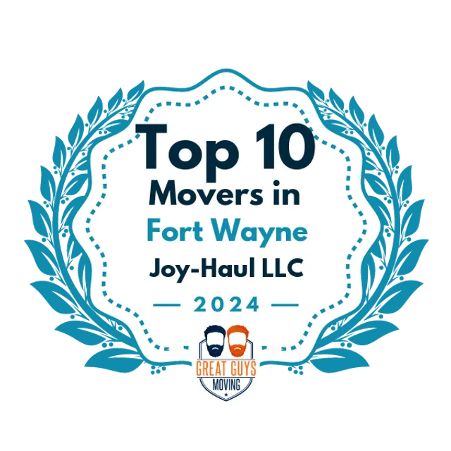 Top 10 Movers in Fort Wayne, IN 2024 award