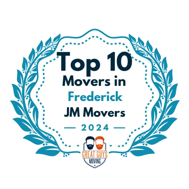 Top 10 Movers in Frederick, MD 2024 award