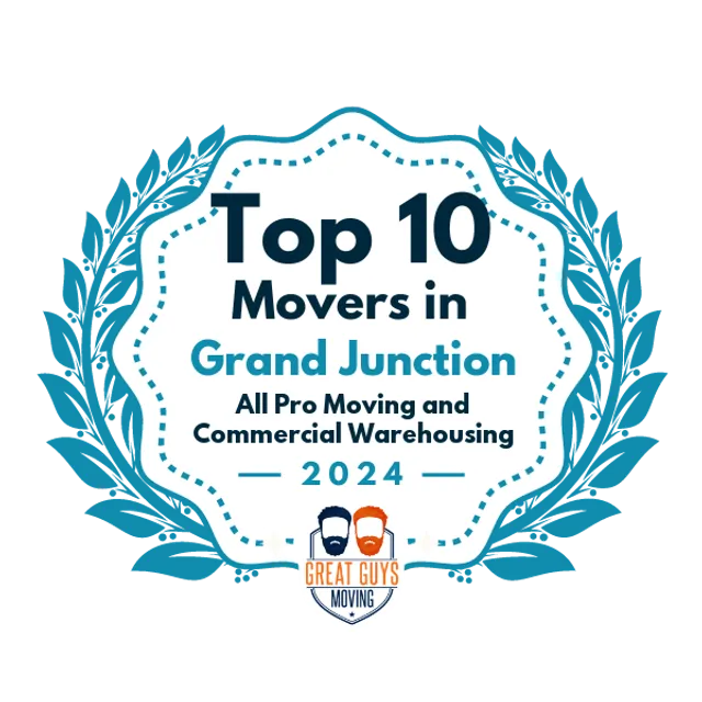 Top 10 Movers in Grand Junction, CO 2024 award