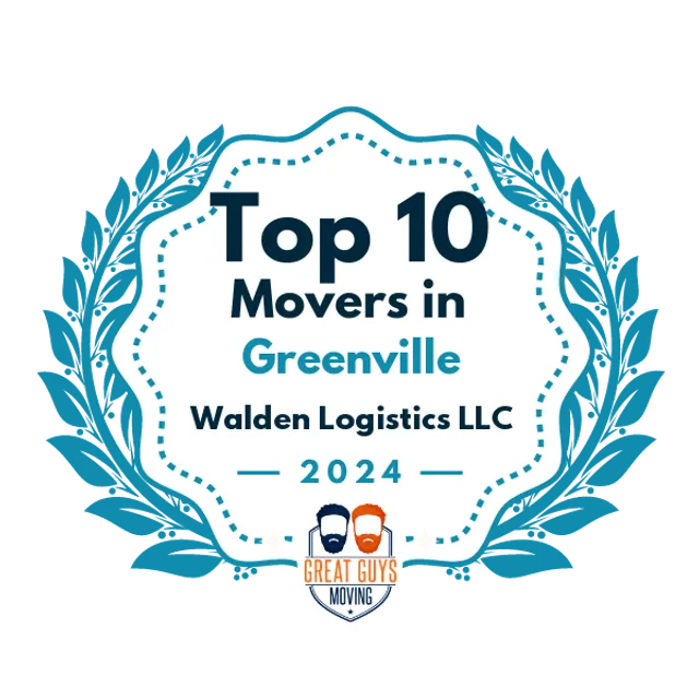 Top 10 Movers in Greenville, NC 2024 award