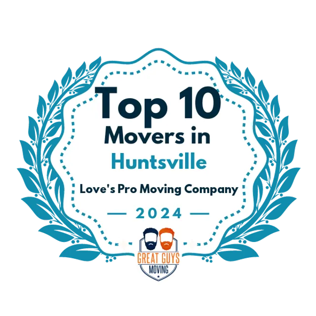 Top 10 Movers in Pasadena, TX 2024 award