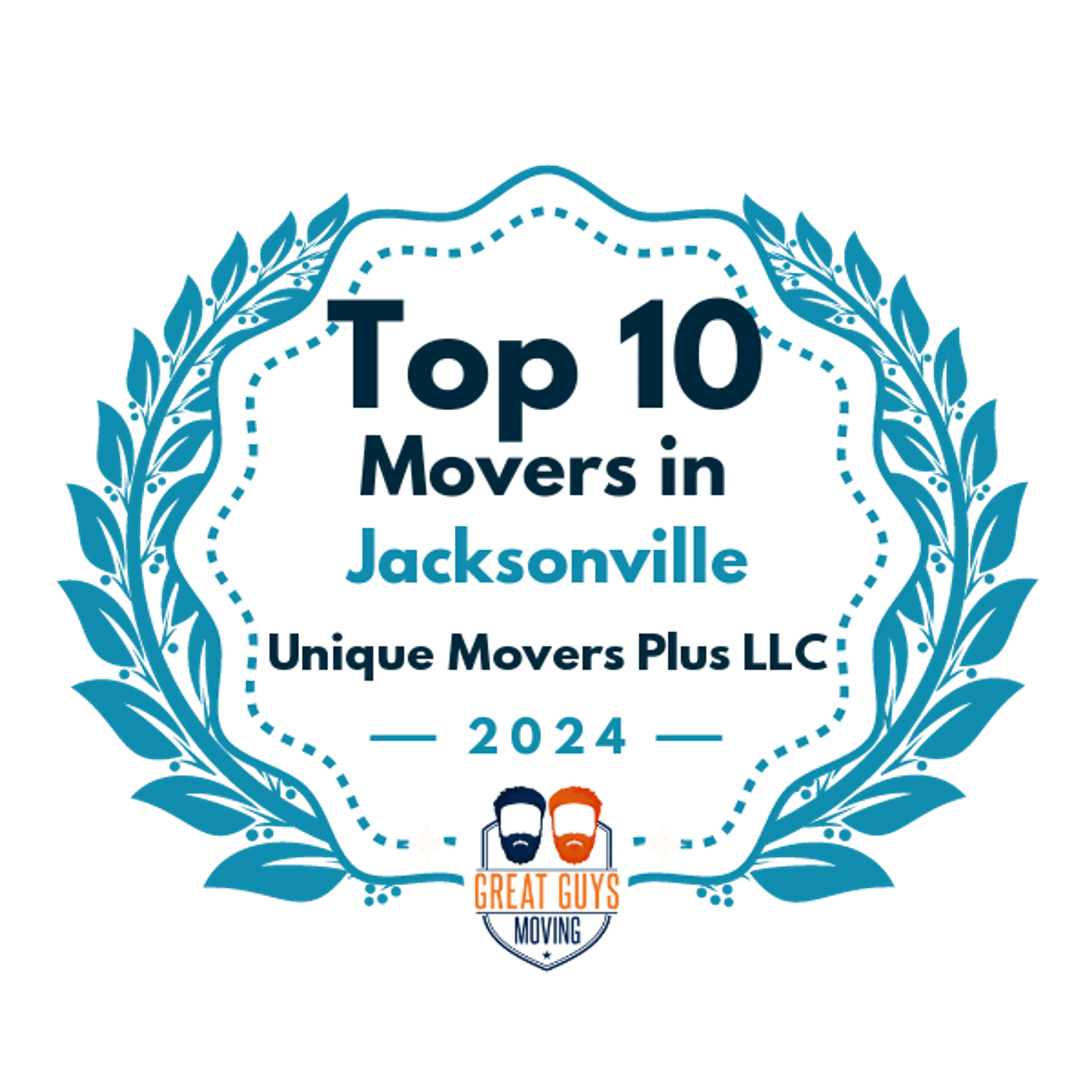 Top 10 Movers in Jacksonville, FL 2024 award