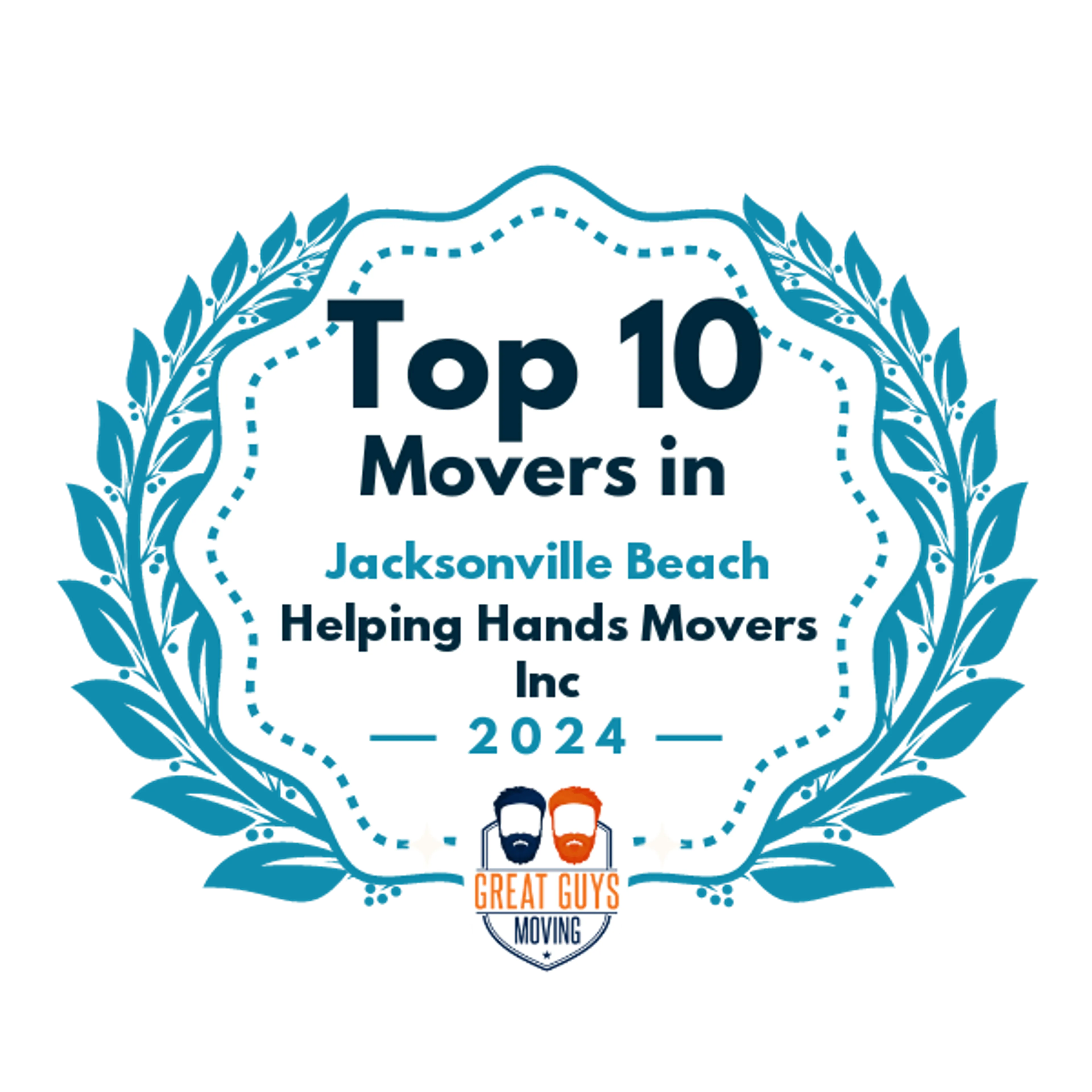 Top 10 Movers in Jacksonville, FL 2024 award