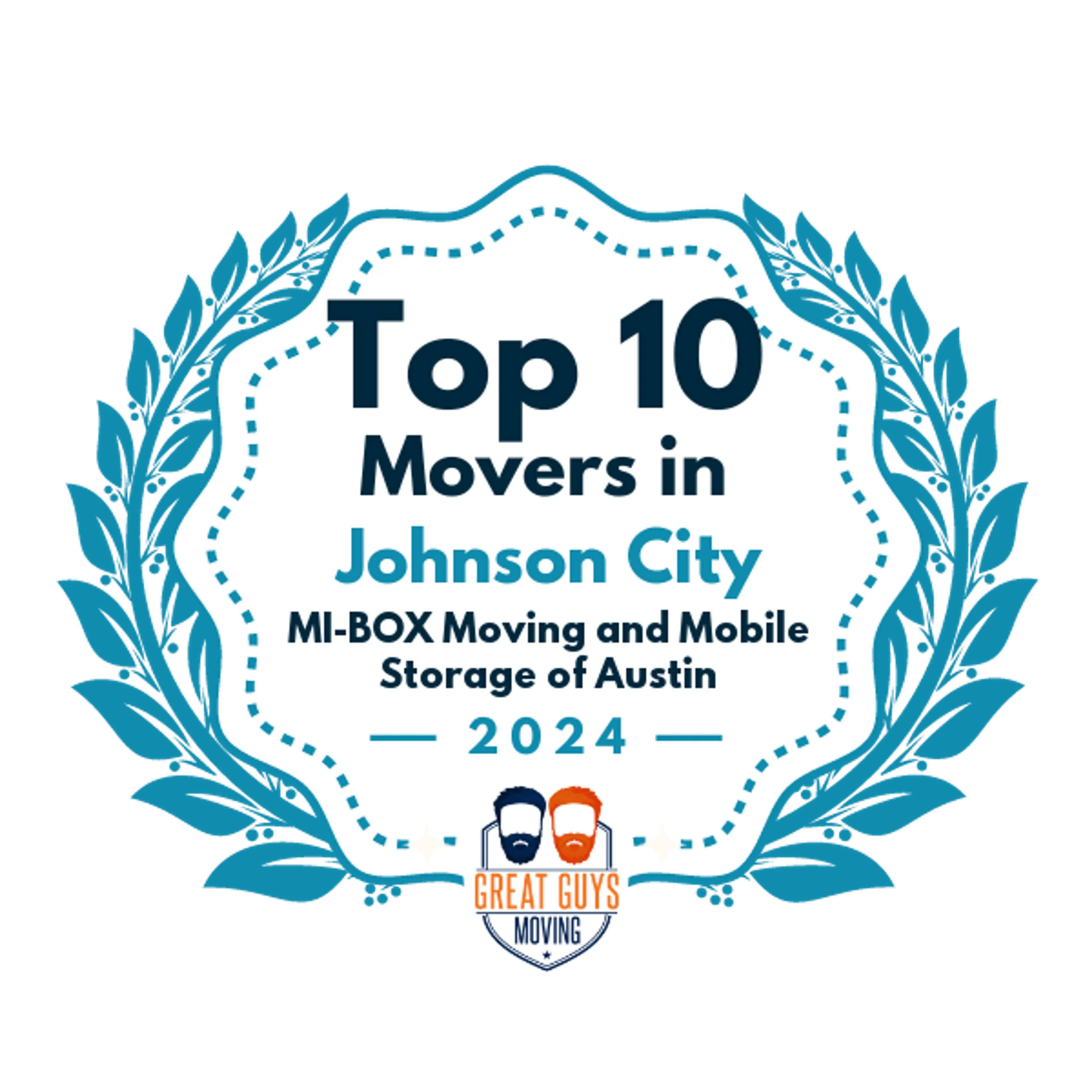 Top 10 Movers in Kyle, TX 2024 award