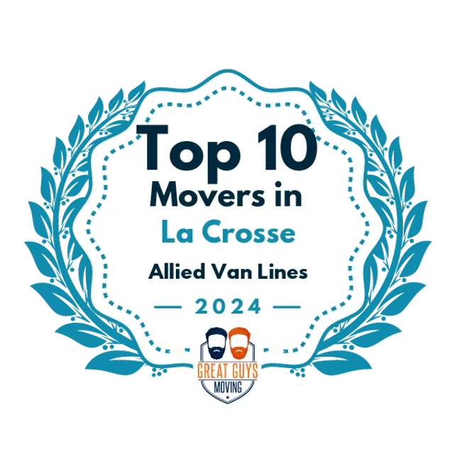 Top 10 Movers in La Crosse, WI 2024 award