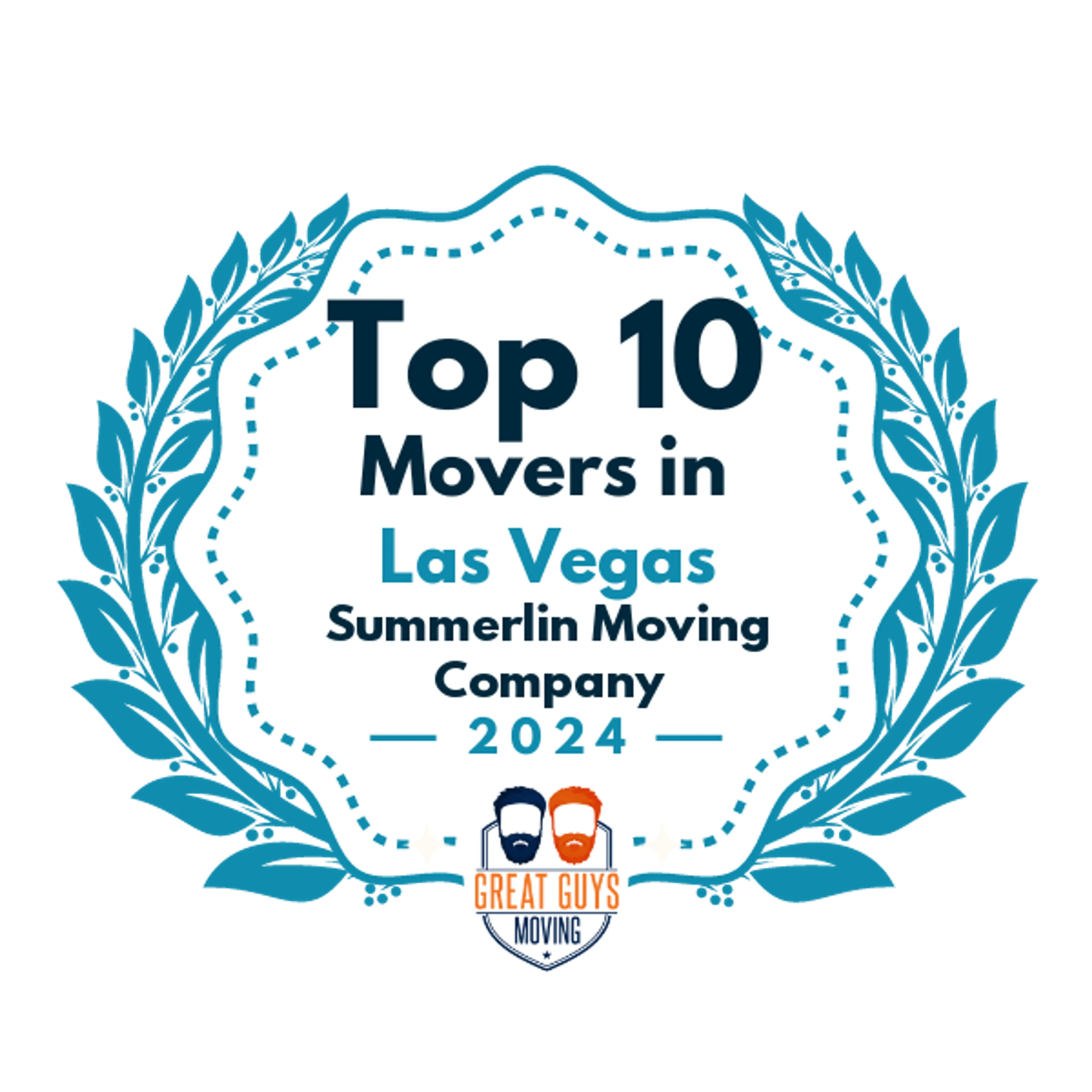Top 10 Movers in Las Vegas, NV 2024 award