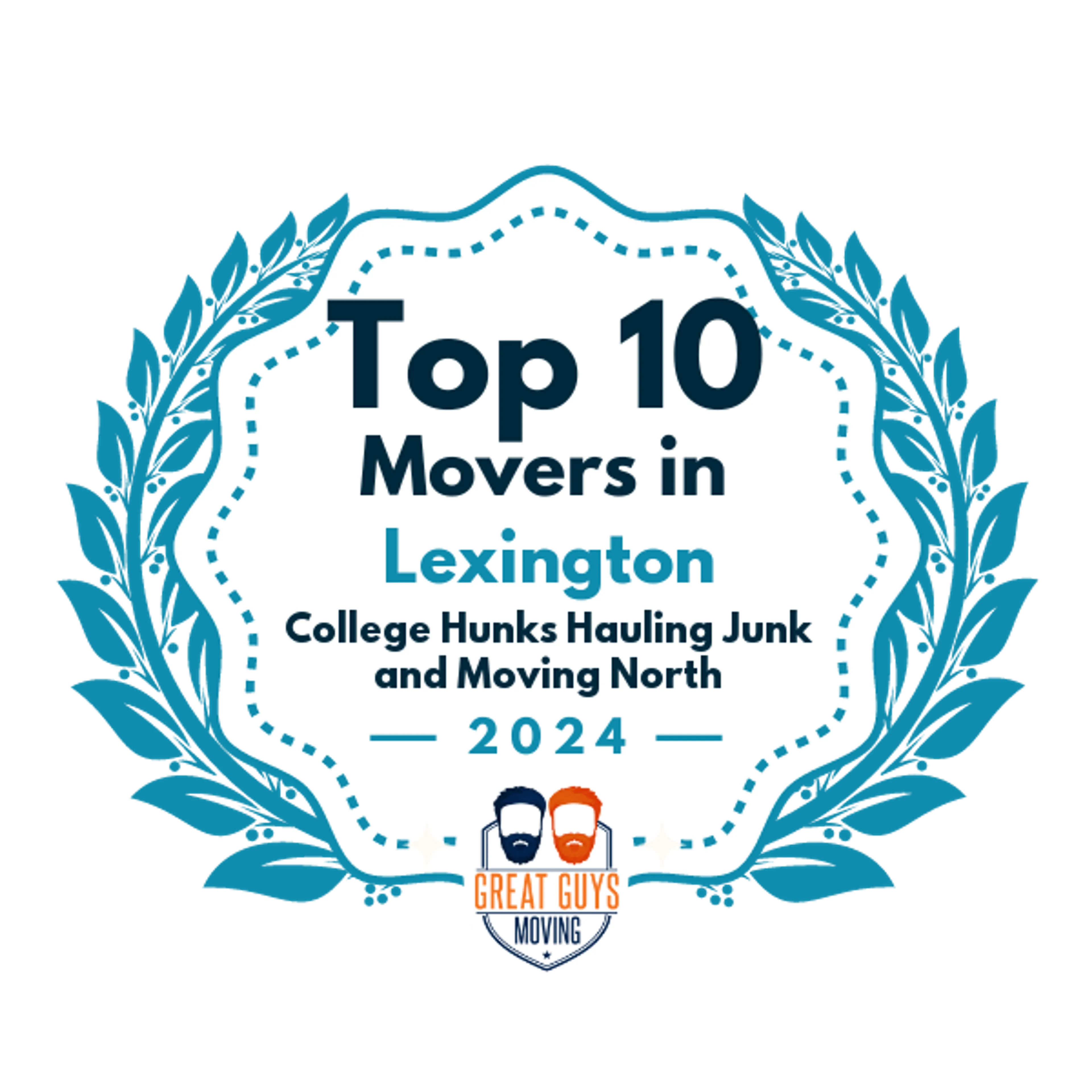 Top 10 Movers in Lexington, KY 2024 award