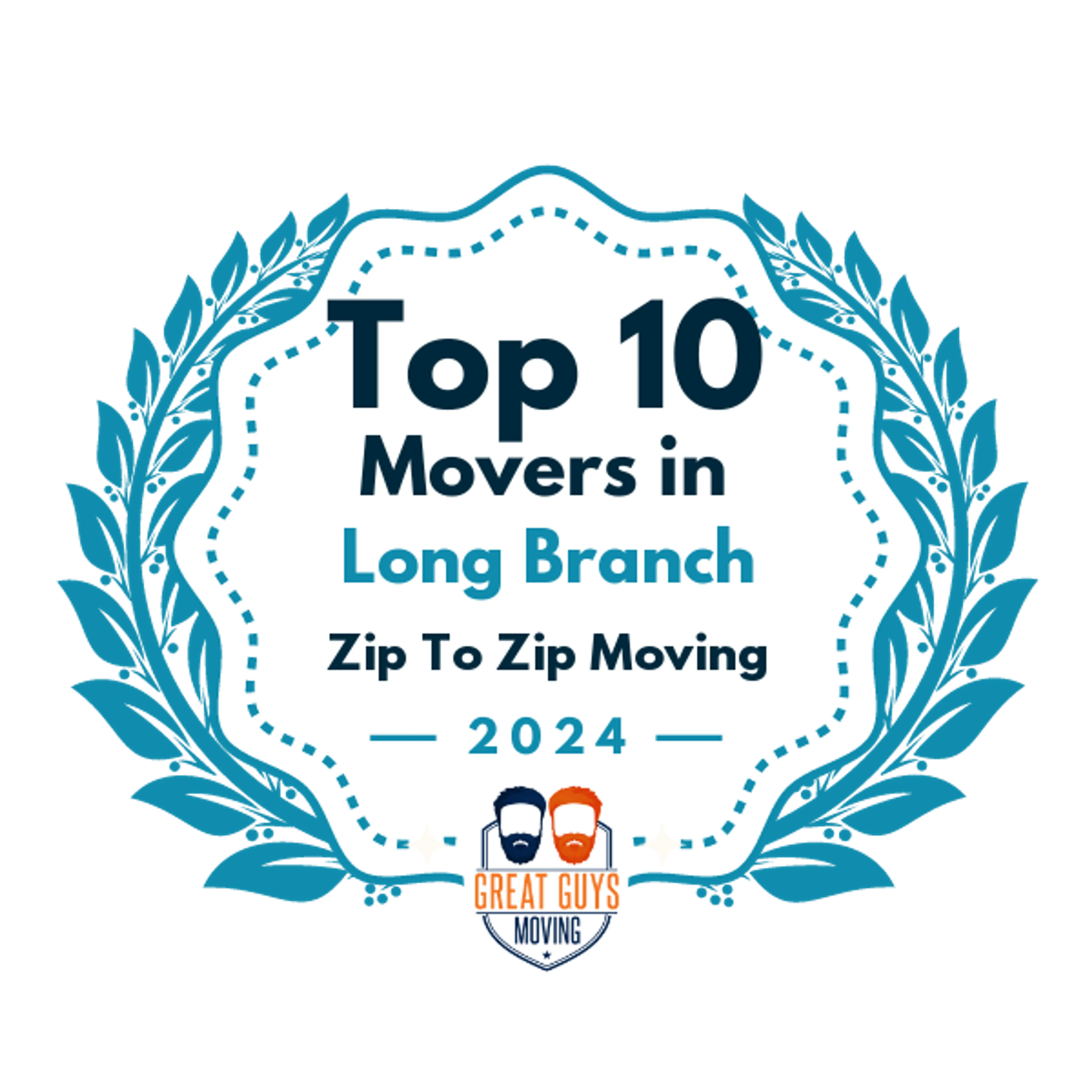 Top 10 Movers in Long Branch, NJ 2024 award