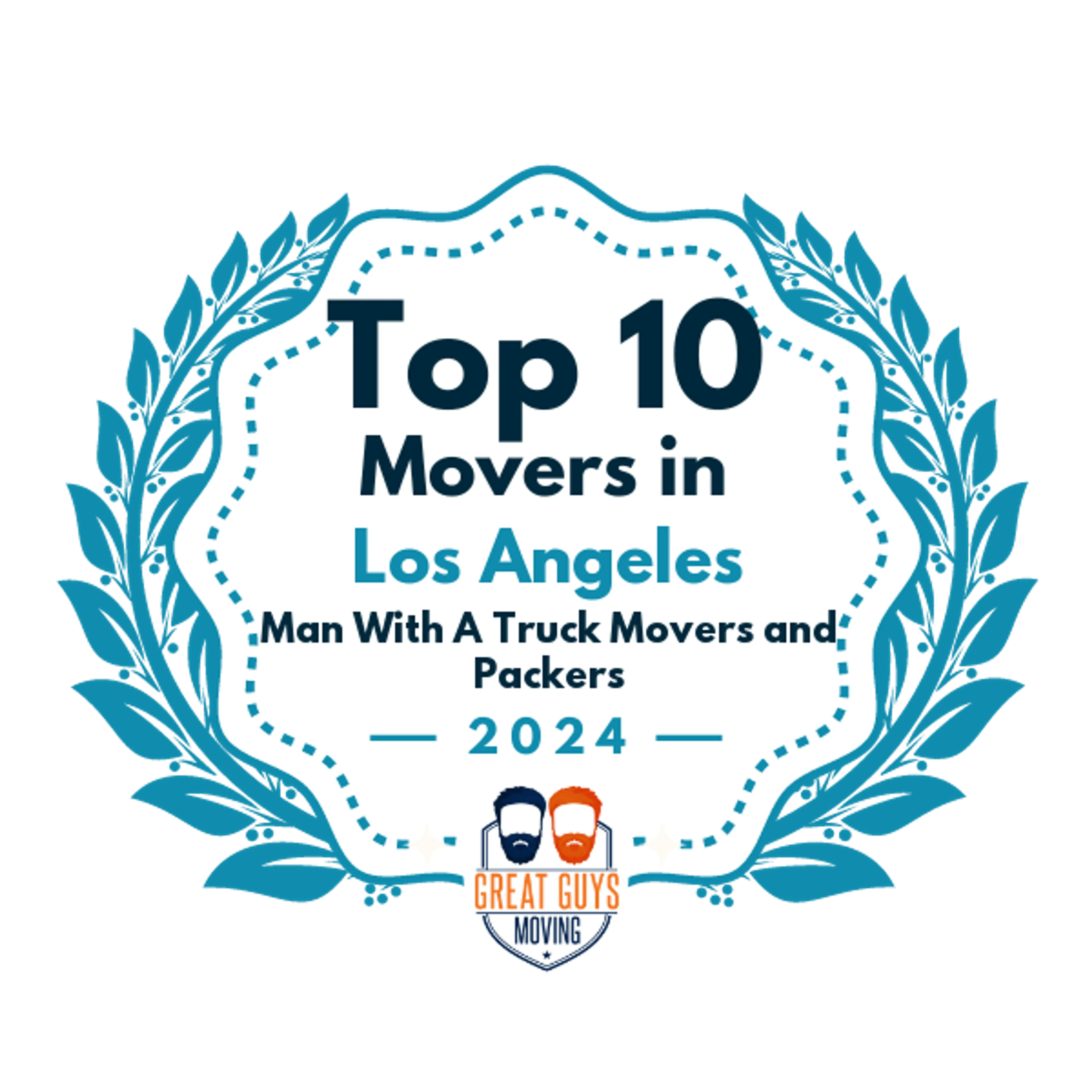 Top 10 Movers in Los Angeles, CA 2024 award