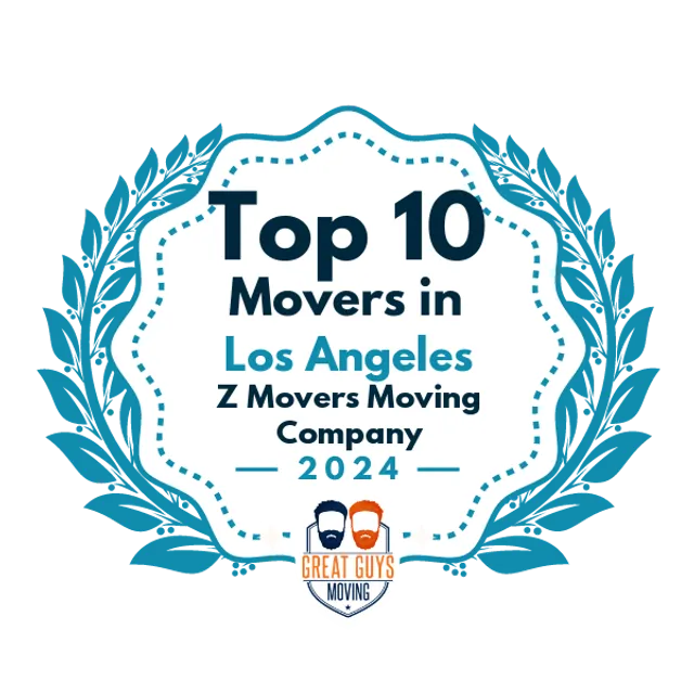 Top 10 Movers in Los Angeles, CA 2024 award