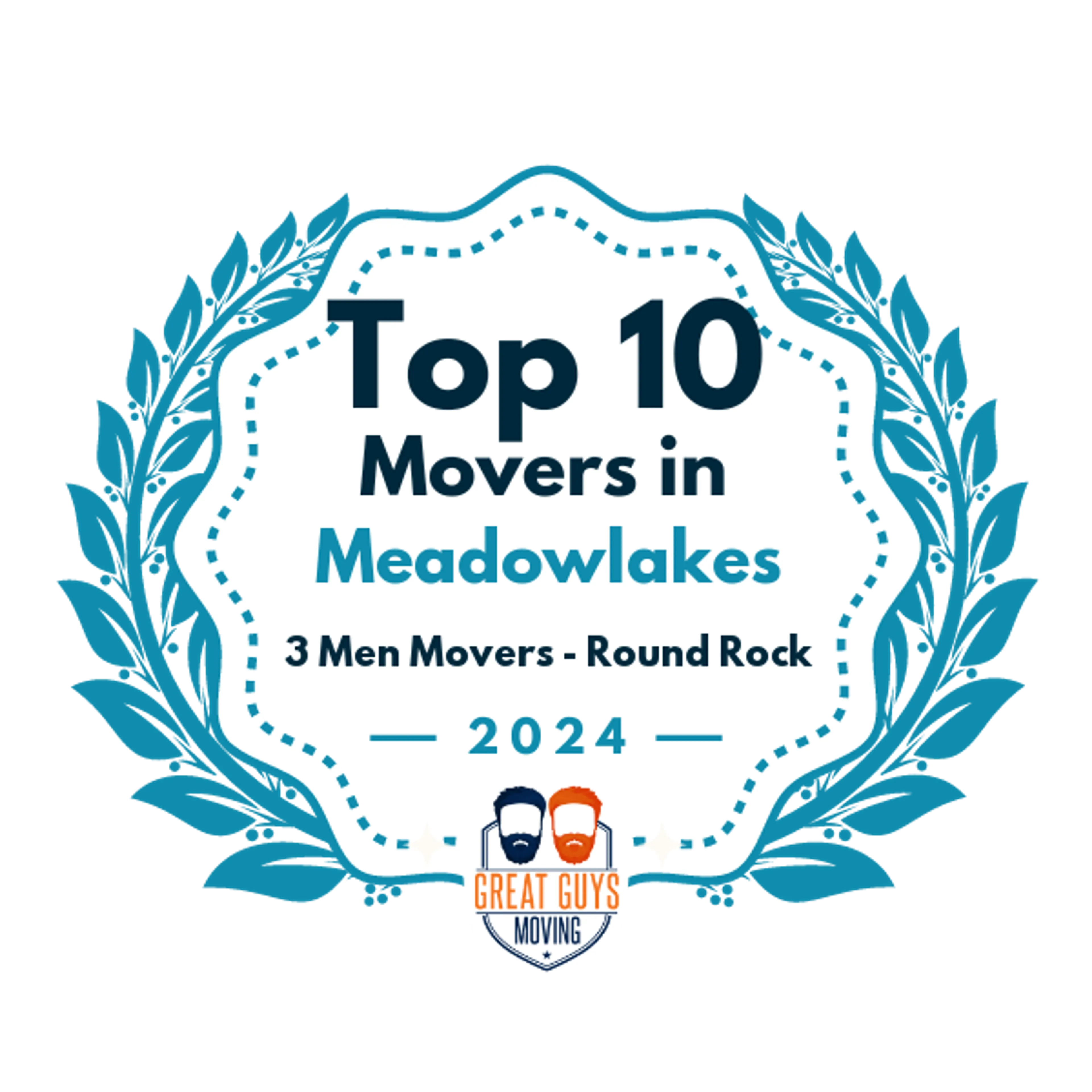 Top 10 Movers in Georgetown, TX 2024 award