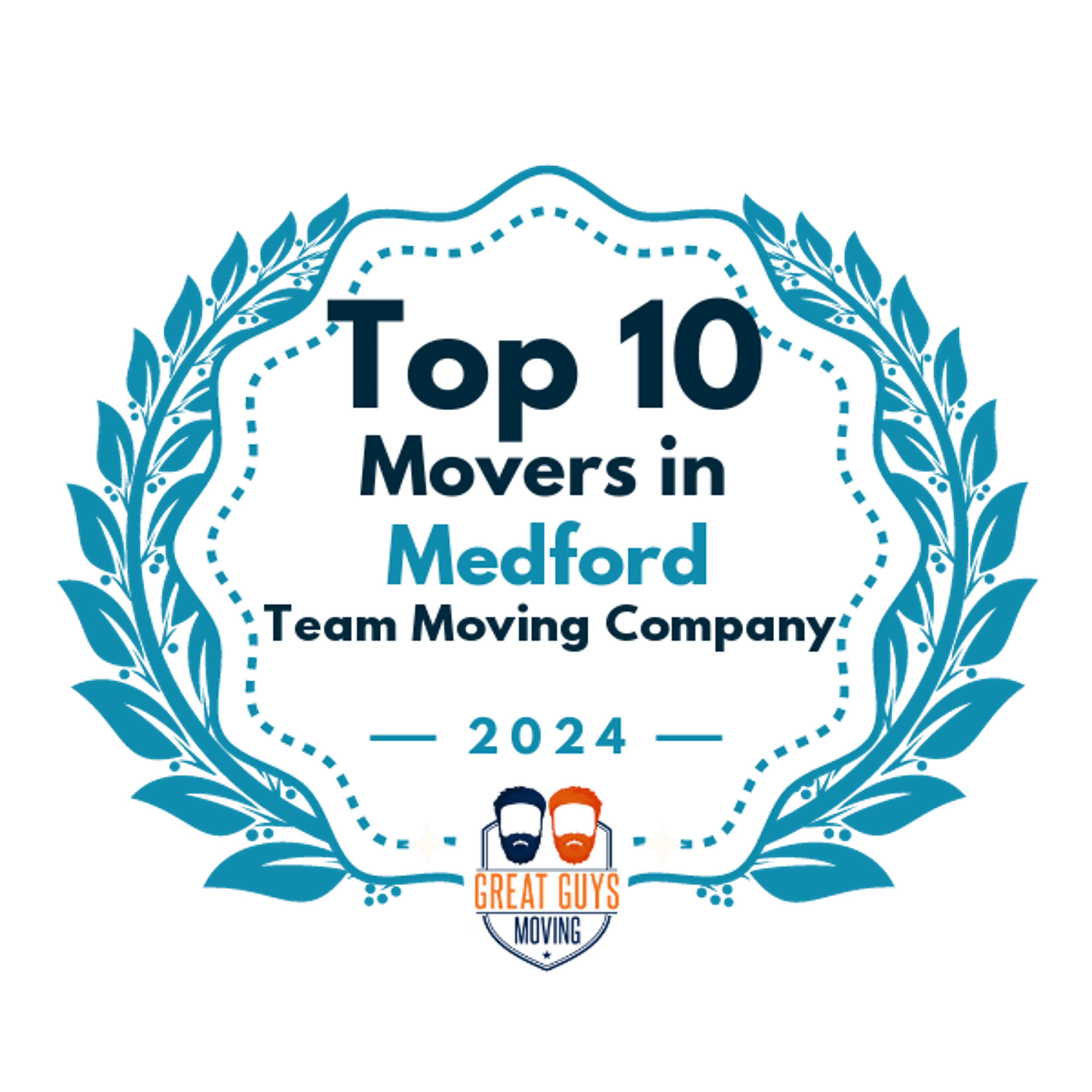 Top 10 Movers in Medford, OR 2024 award