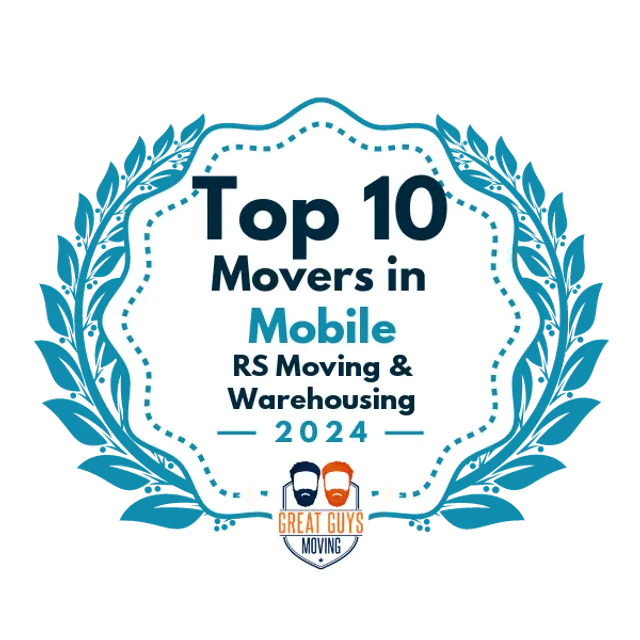 Top 10 Movers in Mobile, AL 2024 award