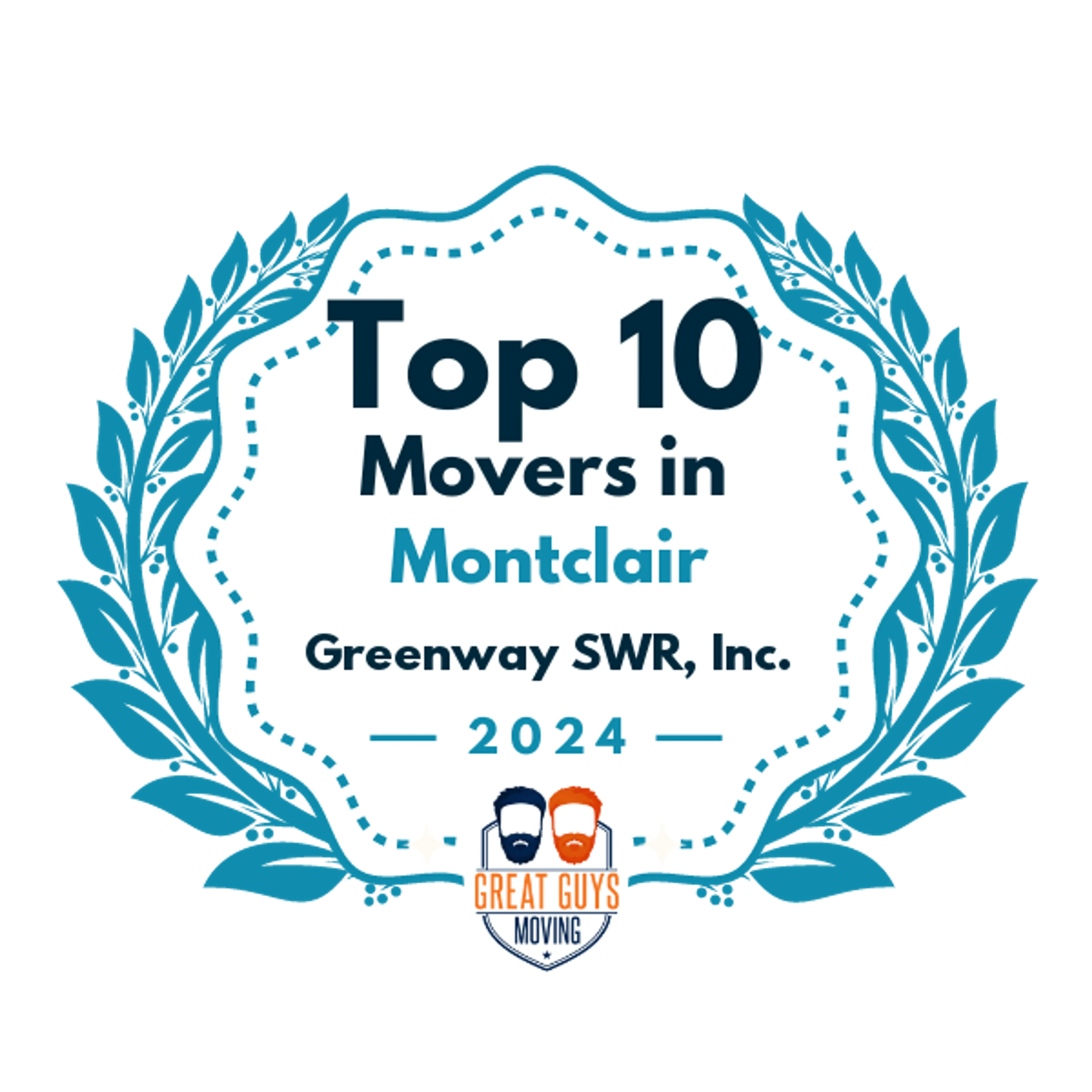 Top 10 Movers in Chino, CA 2024 award