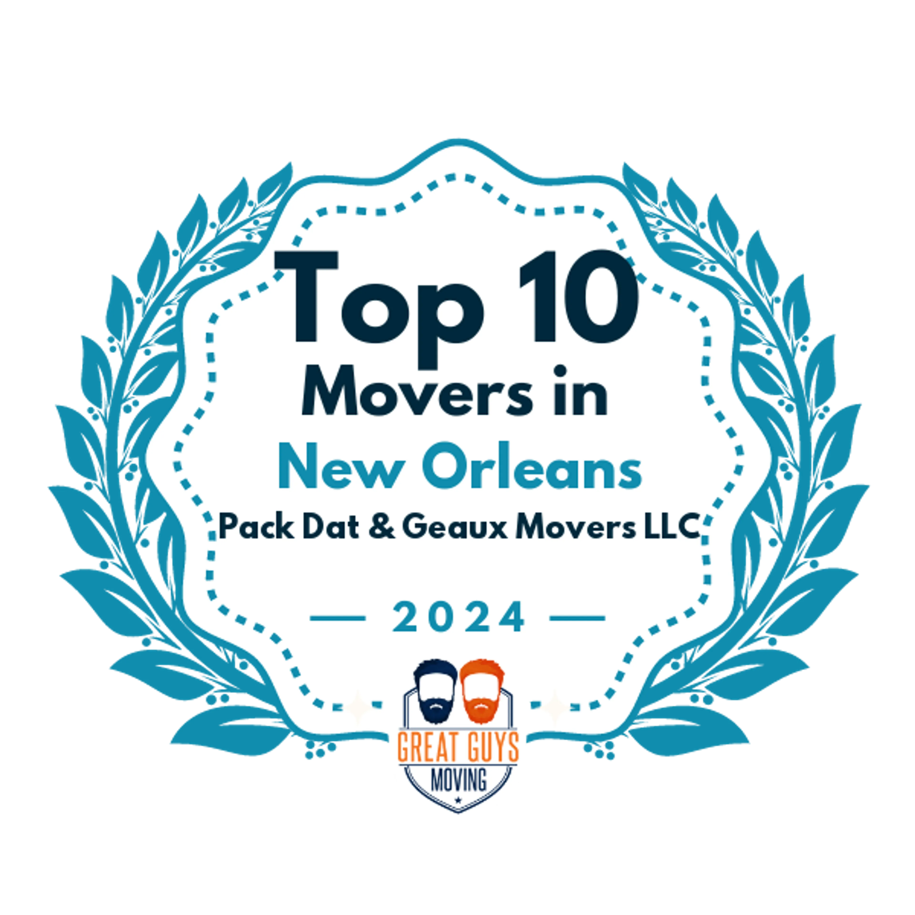 Top 10 Movers in New Orleans, LA 2024 award