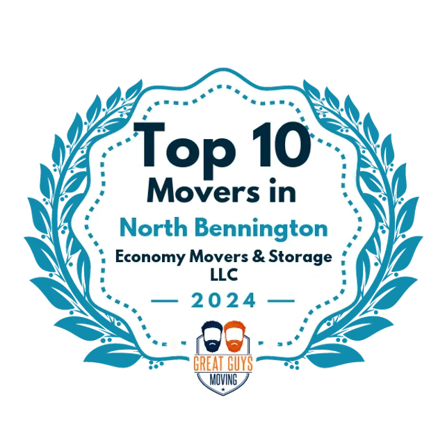 Top 10 Movers in North Bennington, VT 2024 award