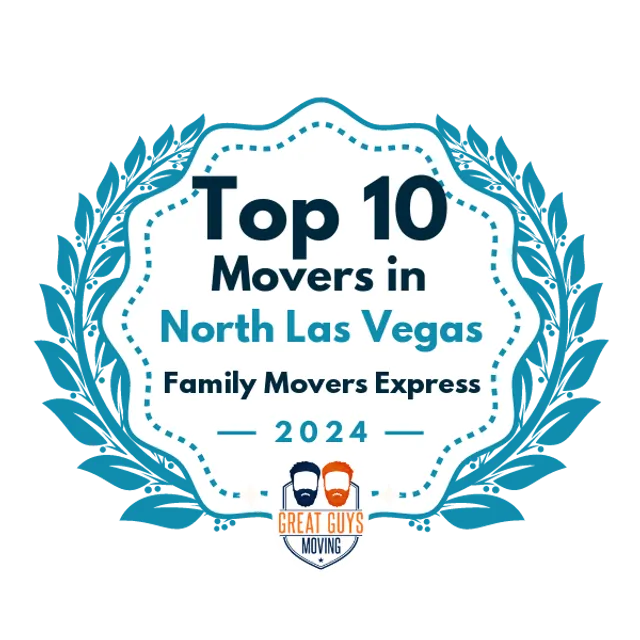 Top 10 Movers in Las Vegas, NV 2024 award