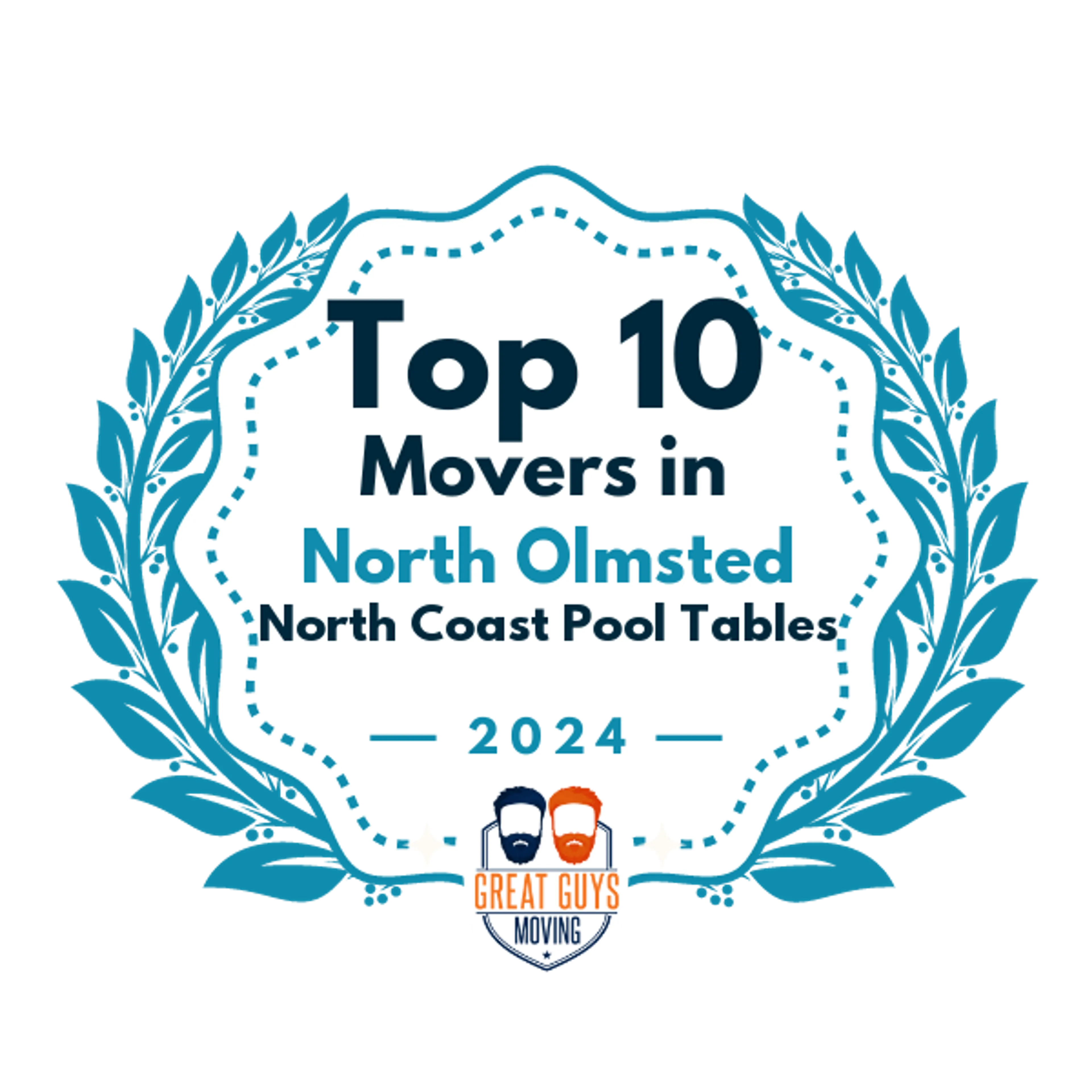 Top 10 Movers in North Olmsted, OH 2024 award