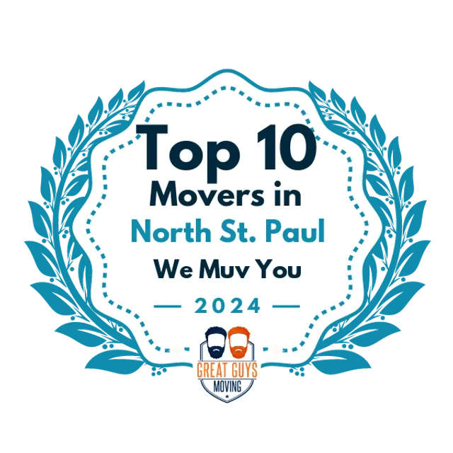 Top 10 Movers in St. Paul, MN 2024 award