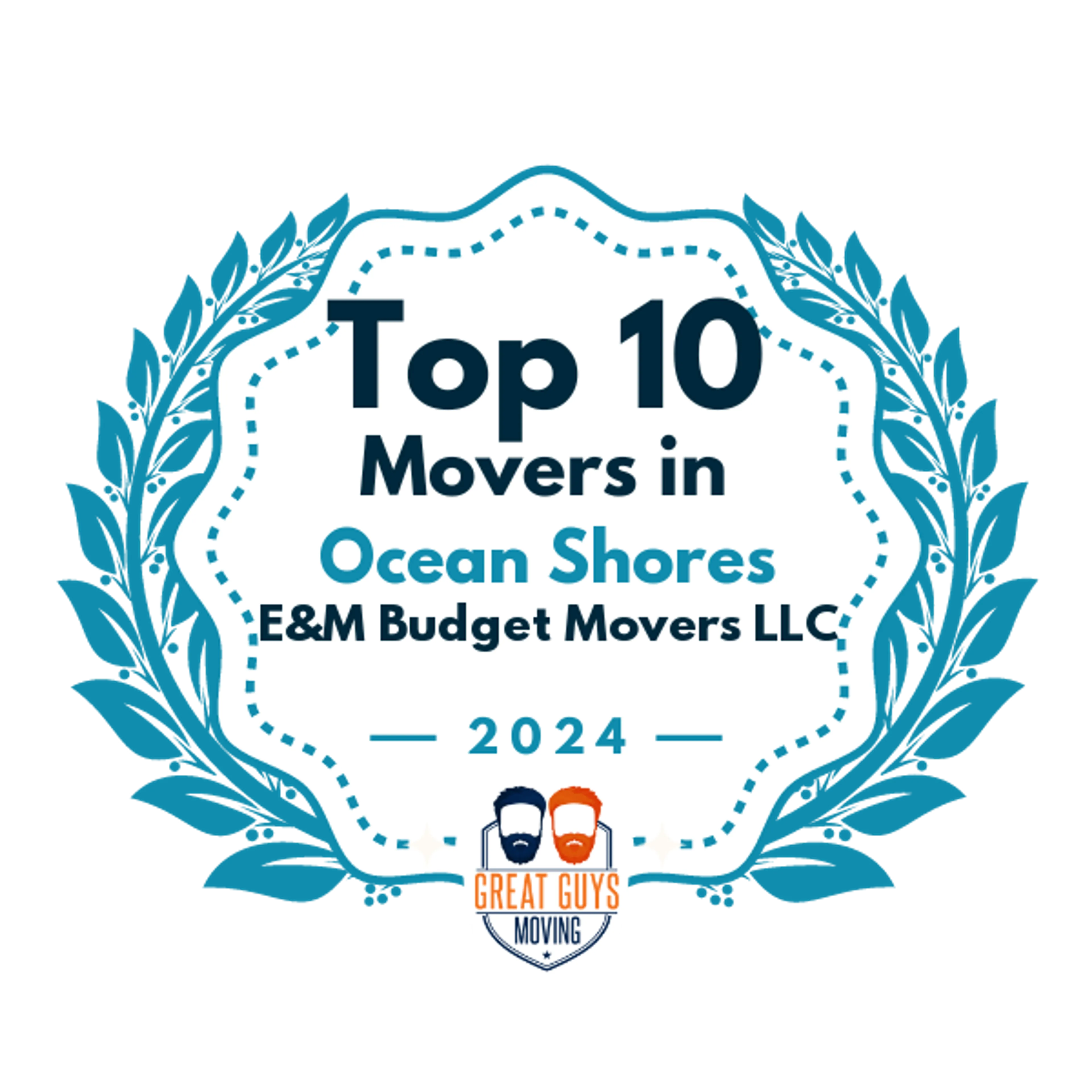 Top 10 Movers in Tacoma, WA 2024 award