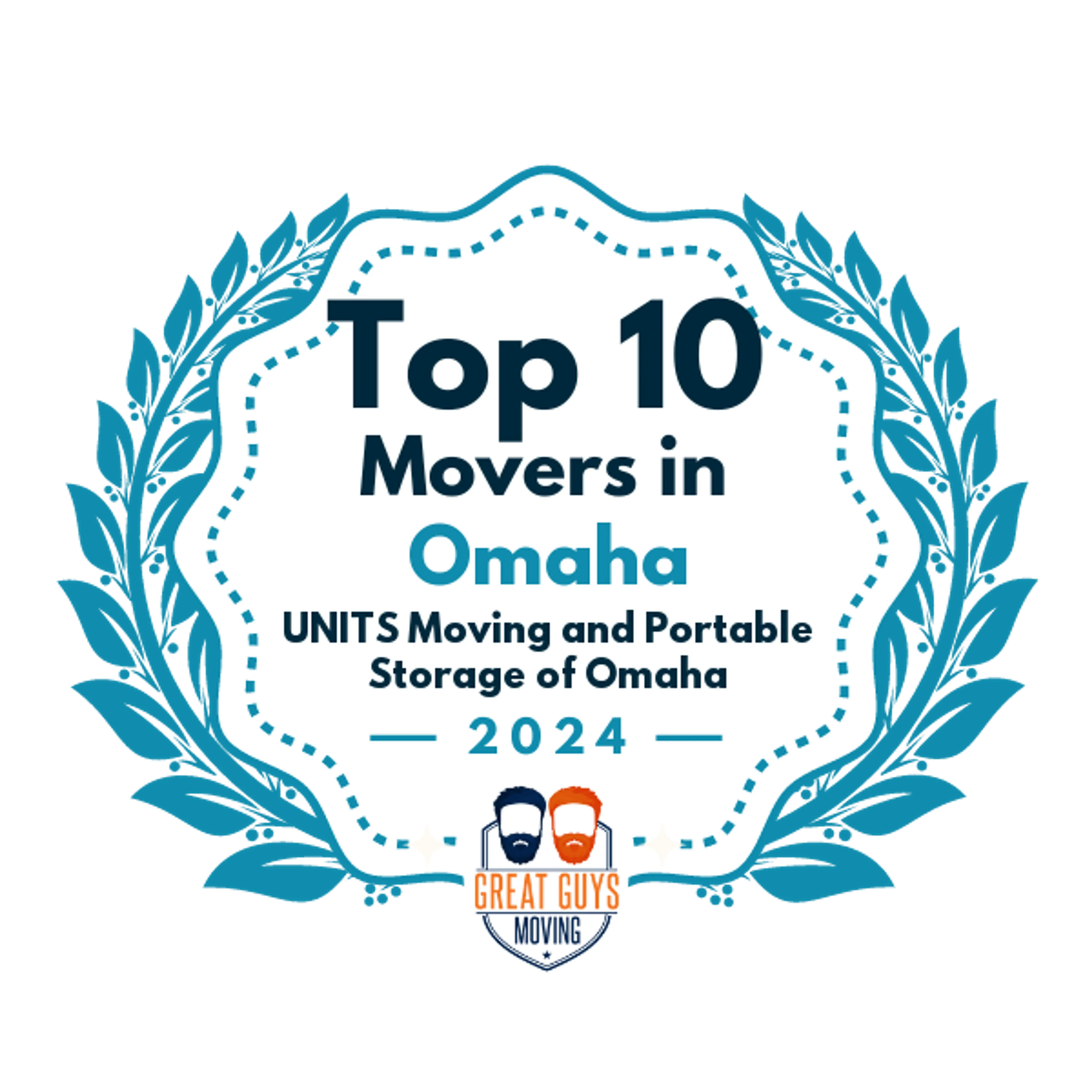 Top 10 Movers in Omaha, NE 2024 award