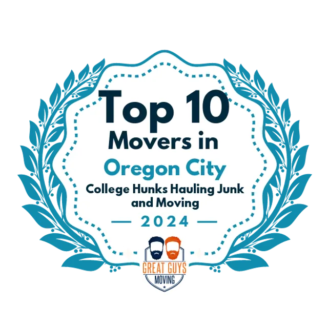 Top 10 Movers in Oregon City, OR 2024 award